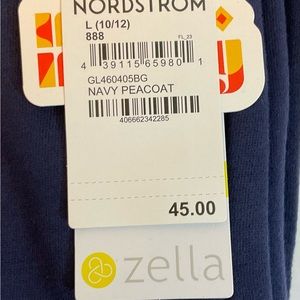 Zella Girls Pants Size 10/12 Large Peacoat Blue